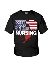 Happy 4TH of Nursing Youth T-Shirt thumbnail