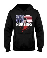 Happy 4TH of Nursing Hooded Sweatshirt thumbnail