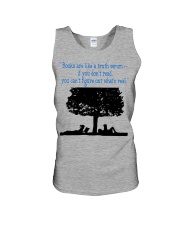 BOOKS ARE LIKE A TRUTH SERUM Unisex Tank thumbnail