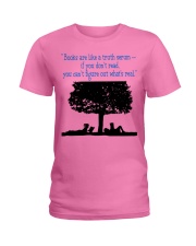 BOOKS ARE LIKE A TRUTH SERUM Ladies T-Shirt thumbnail
