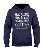 READ ALOUDS CHECK OUT BOOKMARKS COFFEE Hooded Sweatshirt thumbnail