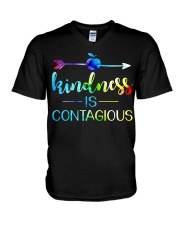 Kindness is Contagious V-Neck T-Shirt thumbnail