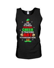SPREAD CHRISTMAS CHEER IS TEACHING ART Unisex Tank thumbnail