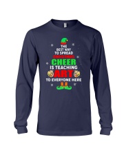 SPREAD CHRISTMAS CHEER IS TEACHING ART Long Sleeve Tee thumbnail