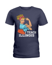I TEACH ILLINOIS Ladies T-Shirt thumbnail