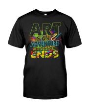 Art is an adventure that never ends Classic T-Shirt thumbnail