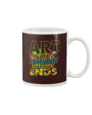 Art is an adventure that never ends Mug front
