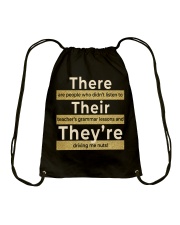 Teacher's grammar lessons Drawstring Bag thumbnail