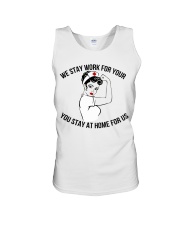 We stay work for you Unisex Tank thumbnail