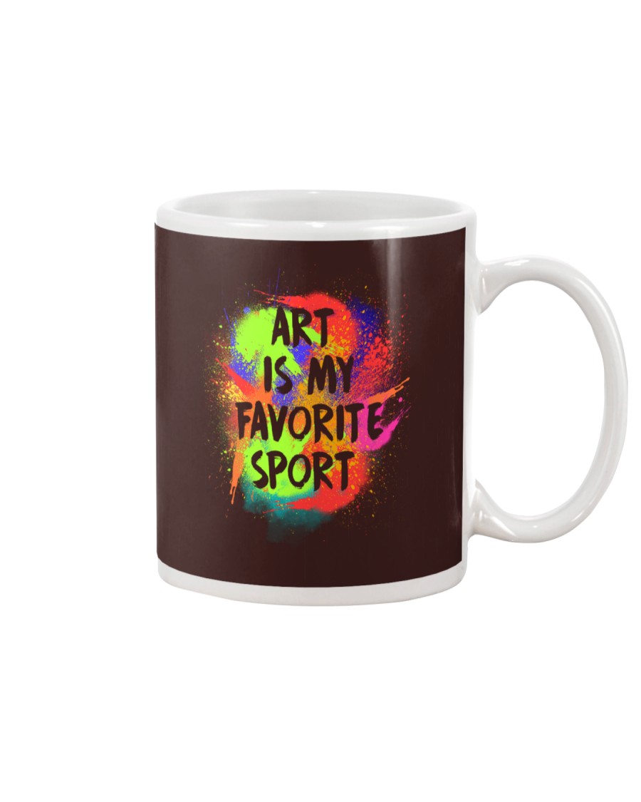 Art is my Favorite Sport Mug