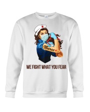 We fight what you fear Crewneck Sweatshirt thumbnail