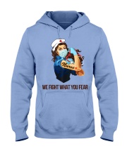 We fight what you fear Hooded Sweatshirt thumbnail