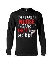 Nurse says the F Long Sleeve Tee thumbnail