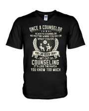 Once a Counselor V-Neck T-Shirt thumbnail