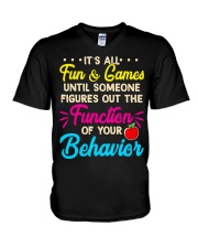 It's all fun and game V-Neck T-Shirt thumbnail