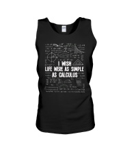 I wish life were as simple as caculus Unisex Tank thumbnail
