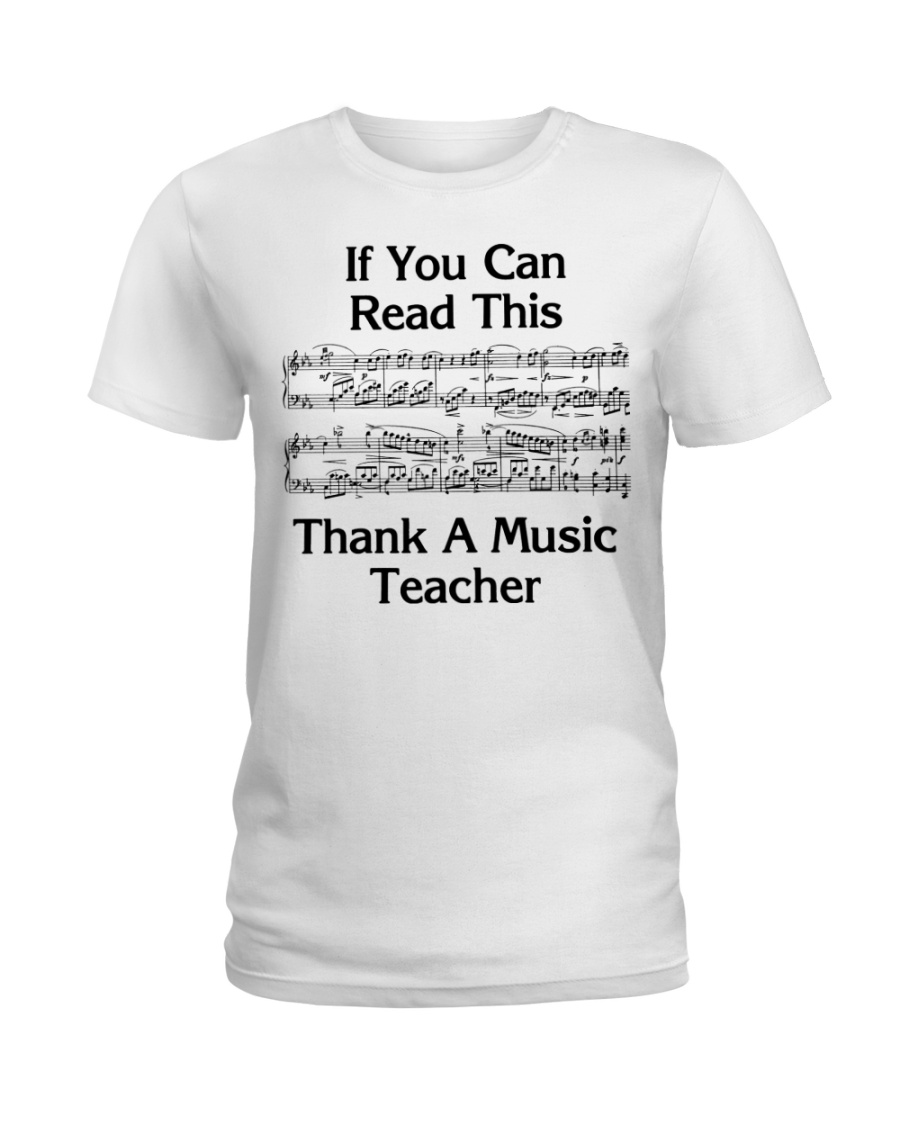 Thank a Music Teacher Ladies T-Shirt
