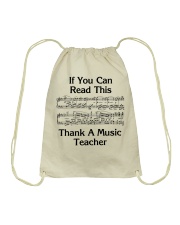 Thank a Music Teacher Drawstring Bag thumbnail