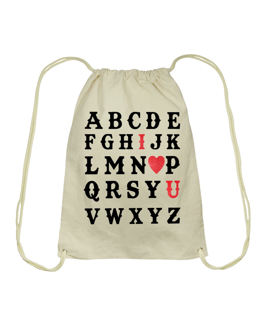 I LOVE YOU Drawstring Bag