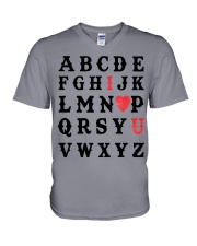 I LOVE YOU V-Neck T-Shirt thumbnail