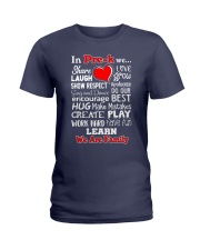 In Pre-k We are Family Ladies T-Shirt thumbnail