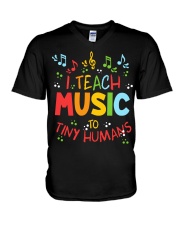 I Teach Music to Tiny Humans V-Neck T-Shirt thumbnail
