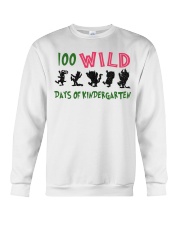 100 Wild Days Of Kindergarten Crewneck Sweatshirt thumbnail
