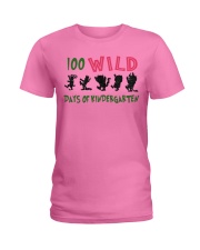 100 Wild Days Of Kindergarten Ladies T-Shirt thumbnail