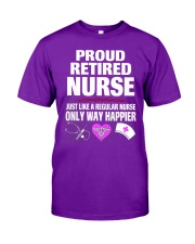 Proud retired Nurse Classic T-Shirt front