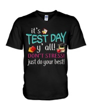 It's test day y'all V-Neck T-Shirt thumbnail