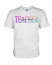 Teacher Quaranteach V-Neck T-Shirt thumbnail