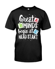 GREAT MINDS BEGIN AT HEAD START Premium Fit Mens Tee thumbnail