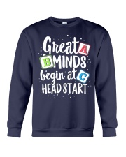 GREAT MINDS BEGIN AT HEAD START Crewneck Sweatshirt thumbnail