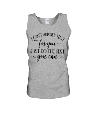 Just do the best you can Unisex Tank thumbnail