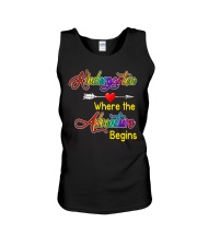 Kindergarten where the Adventure Begins Unisex Tank thumbnail