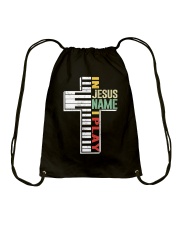 In jesus name i play Drawstring Bag thumbnail