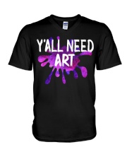 Y'ALL NEED ART V-Neck T-Shirt thumbnail