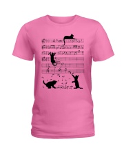 Cat Music Ladies T-Shirt tile