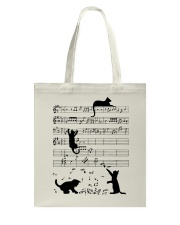 Cat Music Tote Bag thumbnail