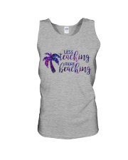 Less teaching more beaching Unisex Tank thumbnail