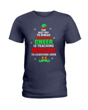 SPREAD CHRISTMAS CHEER IS TEACHING MUSIC Ladies T-Shirt thumbnail