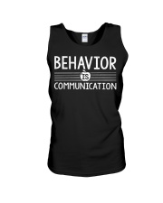 BEHAVIOR IS COMMUNICATION Unisex Tank thumbnail