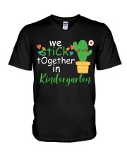 We Stick together in Kindergarten V-Neck T-Shirt thumbnail