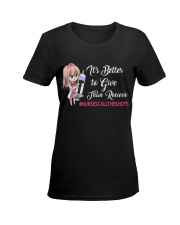 Nursescalltheshots Ladies T-Shirt women-premium-crewneck-shirt-front