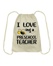 I Love being a preschool Teacher Drawstring Bag thumbnail