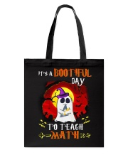 Bootiful Day To Teach Math Tote Bag thumbnail