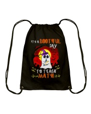 Bootiful Day To Teach Math Drawstring Bag thumbnail