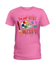 I'm just Here to get Messy Ladies T-Shirt thumbnail