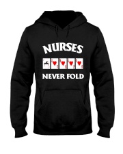 Nurse never fold Hooded Sweatshirt thumbnail