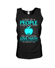 5 OUT OF 4 PEOPLE STRUGGLE WITH MATH Unisex Tank thumbnail